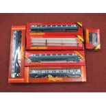 A Small Quantity of Hornby "OO" Rolling Stock, including four blue/grey British Rail coaches,