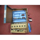 Hornby Dublo Set EDG17 Tanks Goods Train, box with four wagons only, Dublo 2 Rail Station and Engine