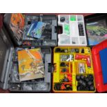 Four Modern Meccano Sets in Meccano Plastic Cases, some signs of minor use.