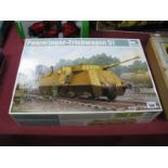 A Trumpeter 1:35th Scale Plastic Modek Kit #01516 Panzerjager - Triebwagen 51 'Armored Railcar',