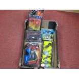 A Quantity of Modern Batman Themed Plastic and Diecast Toy Model Figures and Vehicles, to include