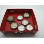 Ansonia Clock Co Openface Pocketwatches, (spares repairs/incomplete). (7)