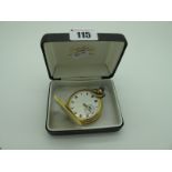 An 18ct Gold Cased Full Hunter Pocketwatch, the unsigned dial (lacking perspex/glass) with Roman