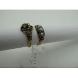 A 22ct Gold Band Ring, with later added ornate seed pearl setting, (finger size N), (2 grams);