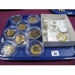 Pocketwatch Movements, etc (spares/repairs):- One Tray