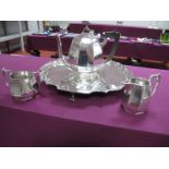 A Stylish James Dixon & Sons EPBM Four Piece Tea Set, of Art Deco Style; together with a JD&S