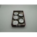 Five Assorted Openface Pocketwatches, (damages) (spares/repairs). (5)