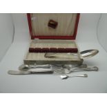 A Hallmarked Silver Kings Pattern Fork, (handle double struck) a smaller hallmarked silver fork,