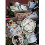 Aynsley Boxed Cake Plate, 1970's coffee pot, pair of tureens, Colclough tea ware etc:- Two Boxes.