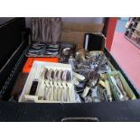 A Large Quantity of Cutlery, cased and loose including Cooper Bros:- One Box