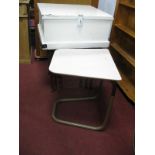 White Painted Blanket Box, nest of tables, invalid table. (3)