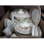 Royal Doulton 'Rhapsody' Dinnerware, of twenty four pieces. Broom Tea ware:- One Box