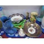 A Pottery Tankard, with musical facility, Royal Stafford coronation bowl, Goebal figure etc:- One