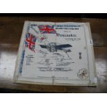 An Original Commemorative Serviette/Handkerchief as a Souvenir of England's First Flying Week,