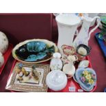 Blue Mountain Fish, Doulton oval bowl, Hummel figures, Wedgwood, Mason's, other ceramics:- One