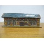 Bing Tinplate Model of Victoria Station, circa 1920's/30's, 27cm wide.