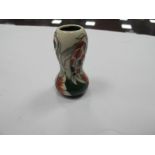 A Moorcroft Pottery Miniature Vase, painted in the Sri Lanka 'Koi Carp'' design by Vicky Lovatt,