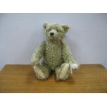 A Circa Early 2000's Steiff Bear with button and growler feature.