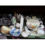 Crown Staffordshire Tea Service, tea pot, figures:- Two Boxes