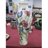 A Moorcroft Pottery Vase, painted in the 'Sweetness' pattern by Nicola Slaney, shape 42/12,