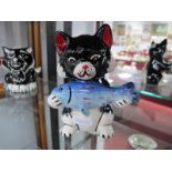 Lorna Bailey - Pikey the Cat, 13cm high.