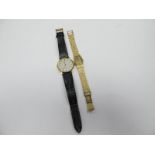 Bulova Longchamp Mechanical Gents Wristwatch, with original strap and buckle, Bulova mark on