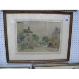 Gerald Sanville 1949 F.R.I.B.A Watercolour, of Grassington, Warfedale, signed bottom right, 24 x