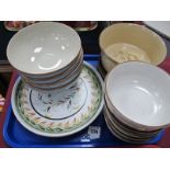 Denby Pottery Tableware, of twenty pieces:- One Tray.