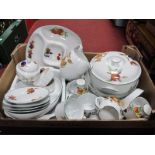 Royal Worcester 'Evesham Vale' Table Pottery, of twenty nine pieces.