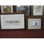 Frank Ruddock Four signed Limited Edition Prints, limited edition print of two racing cars, together