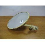 A Circa 1950's Convex Mirror, in metal frame and rear tube holder stamped "RATP", 25.5cm diameter (