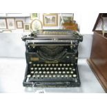 An Early XX Century Underwood 'Skeleton' Typewriter.