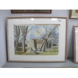 •JOHN R. DAVIES (1899-1985) *ARR, North Mill, Midhurst Sussex, watercolour, signed lower left, bears