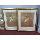 Ballet Dancer Scenes, limited edition of 250 colour prints, each indistinctly signed to border, 61 x
