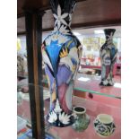 A Moorcroft Pottery Vase, painted in the 'Star of Bethlehem' (Three Wise Men) pattern designed by