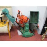Qualcast Petrol Lawnmower; together with a Flymo Lawnmower (untested:- sold for parts only). (2)