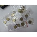 A Small Collection of Round Pound Coins (14), including two London 2010 and Belfast 2010, etc.