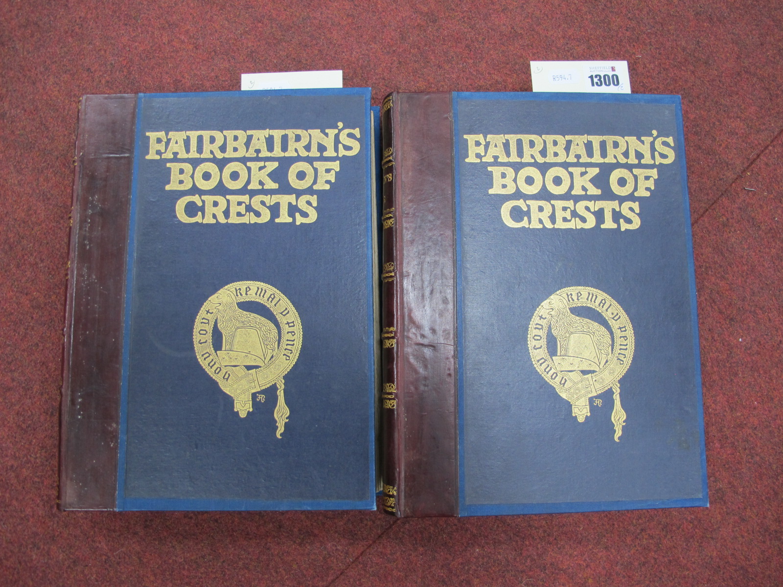 Fairbairns Book of Crests of The Families of Great Britain and Ireland, two volumes, 4th edition