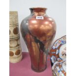 Astra Ware 'MH' (Minton Hollins) Iridescent Streaked Lustre Vase, 37cm high.