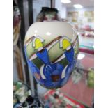 A Moorcroft Pottery Vase, painted in the 'Eight Maids a Milking' pattern from The Twelve Days of