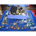 Quantity of Costume Jewellery, watch, silver bracelet and charms.