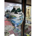 A Moorcroft Pottery Vase, painted in the 'Grassmoor Bluebell' pattern designed by Nicola Slaney, No.