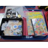 Gay Venture Stamp Album, two further albums containing used stamps, including more used stamps, a