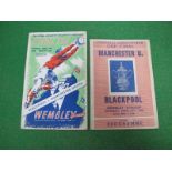 1948 F.A Cup Final Manchester United v. Blackpool Programme, (rusty staples), together with Ross