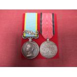 A XIX Century Medal Duo, comprising Crimea Medal and Turkish Crimea Medal to Sergeant Major Eeles,