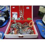A Mixed Lot of Assorted Costume Jewellery, including bead necklaces, bangles, bracelets, earrings,