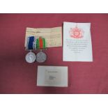 A WWII and Later Police Related Medal Due, comprising Defence Medal with Worcester Constabulary ,