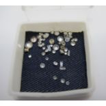 Small Loose Diamonds, various sizes and cuts.