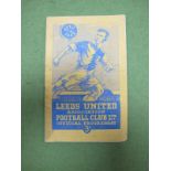 Leeds United 1948-49 Programme v. Barnsley, dated March 19th, (rusty staples).