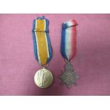 A WWI Medal Duo, comprising 1914-15 Star and Victory Medal to 22709 Pte W Watson, Durham Light